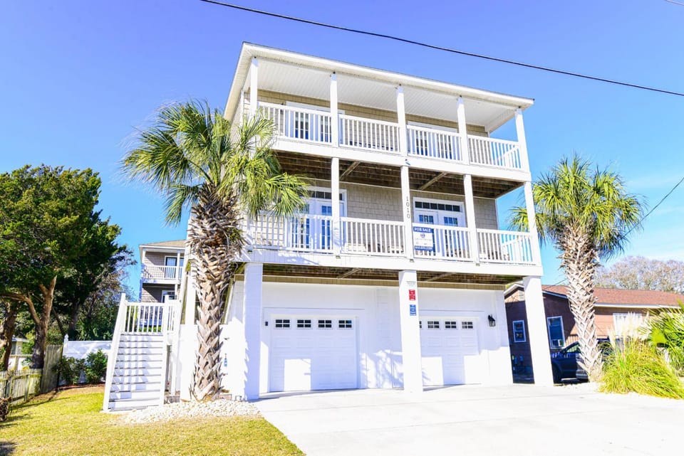 Beach Bliss w Pool Game Room and Steps to Sand House in North Myrtle Beach