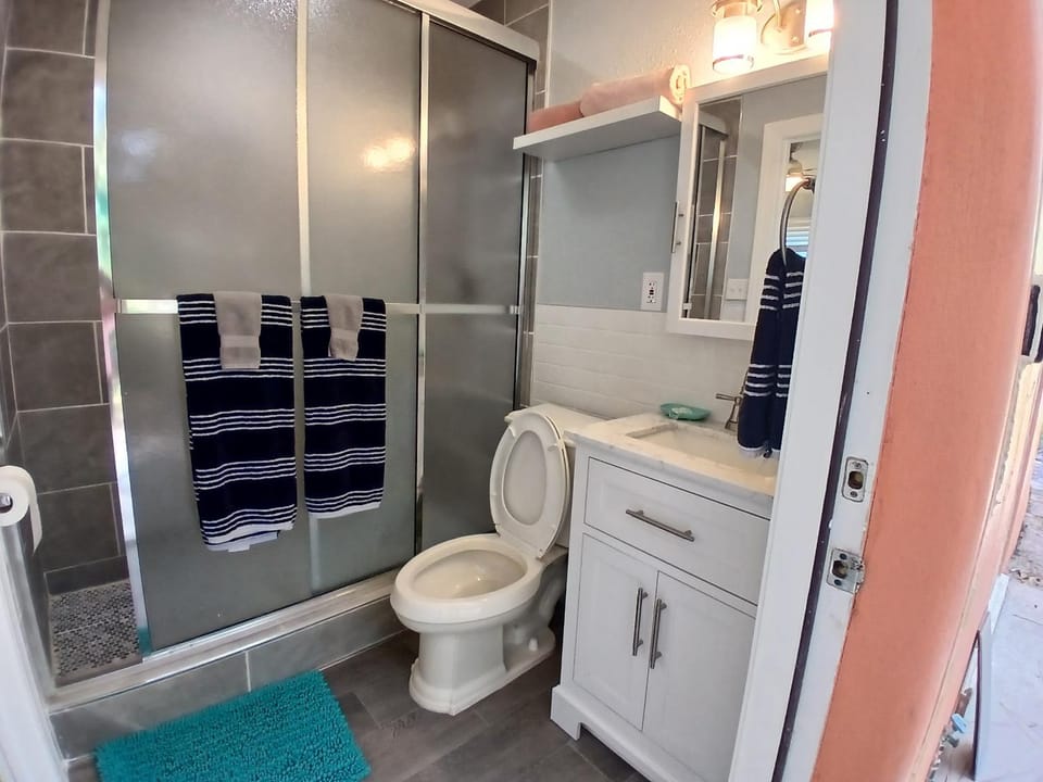 Shower, Toilet, Bathroom, towels