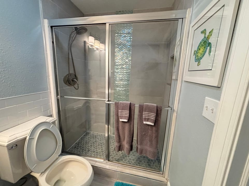 Shower, Toilet, Bathroom, towels