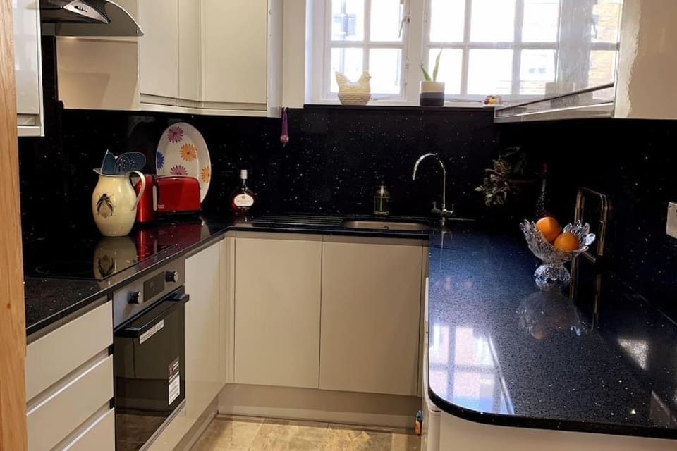 Kitchen or kitchenette, dishwasher, minibar, stove