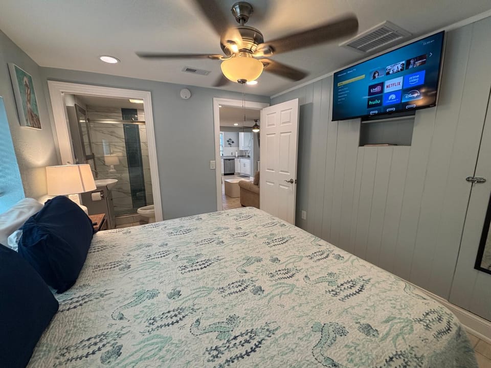 Bed, TV and multimedia, Bedroom