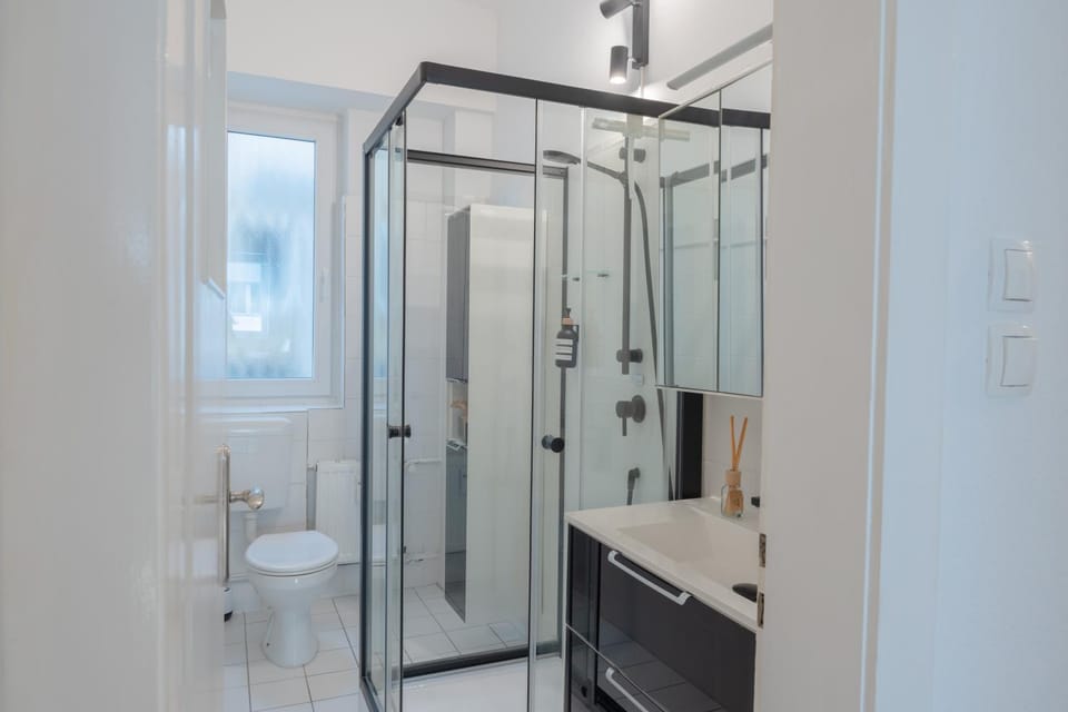 Shower, Toilet, Bathroom, hair dryier