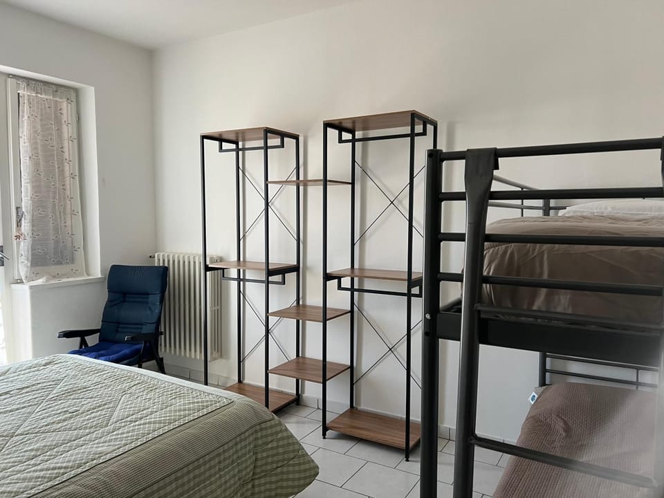 Bed, Bedroom, bunk bed, wardrobe