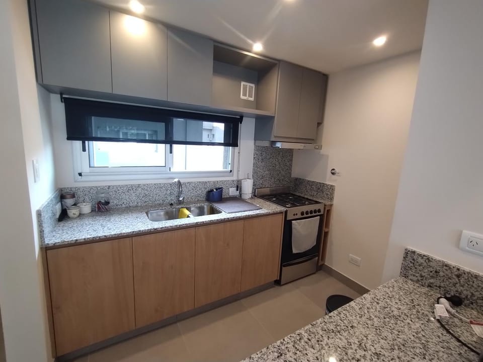 Kitchen or kitchenette, oven