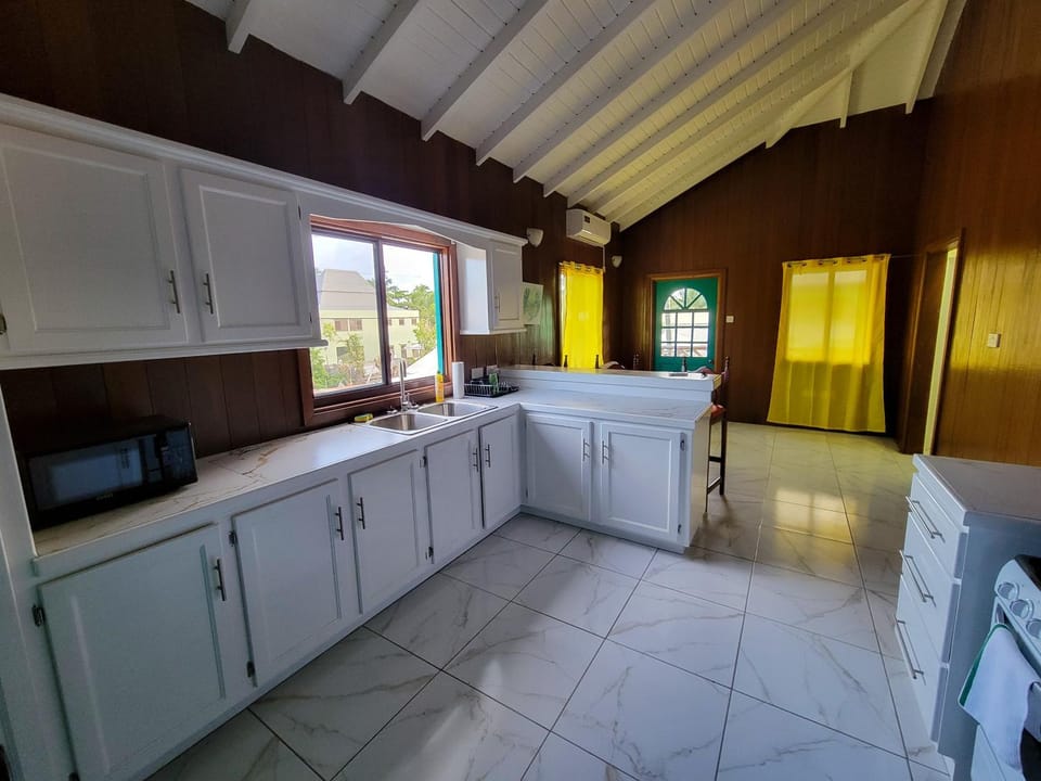 Kitchen or kitchenette, oven, stove