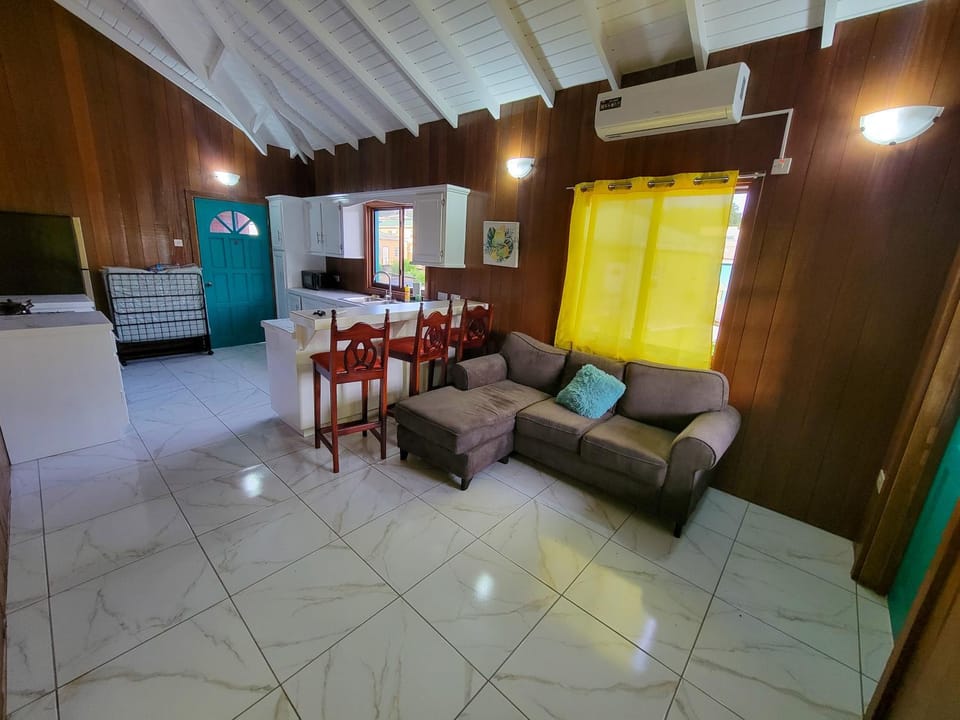 Kitchen or kitchenette, Living room, Seating area