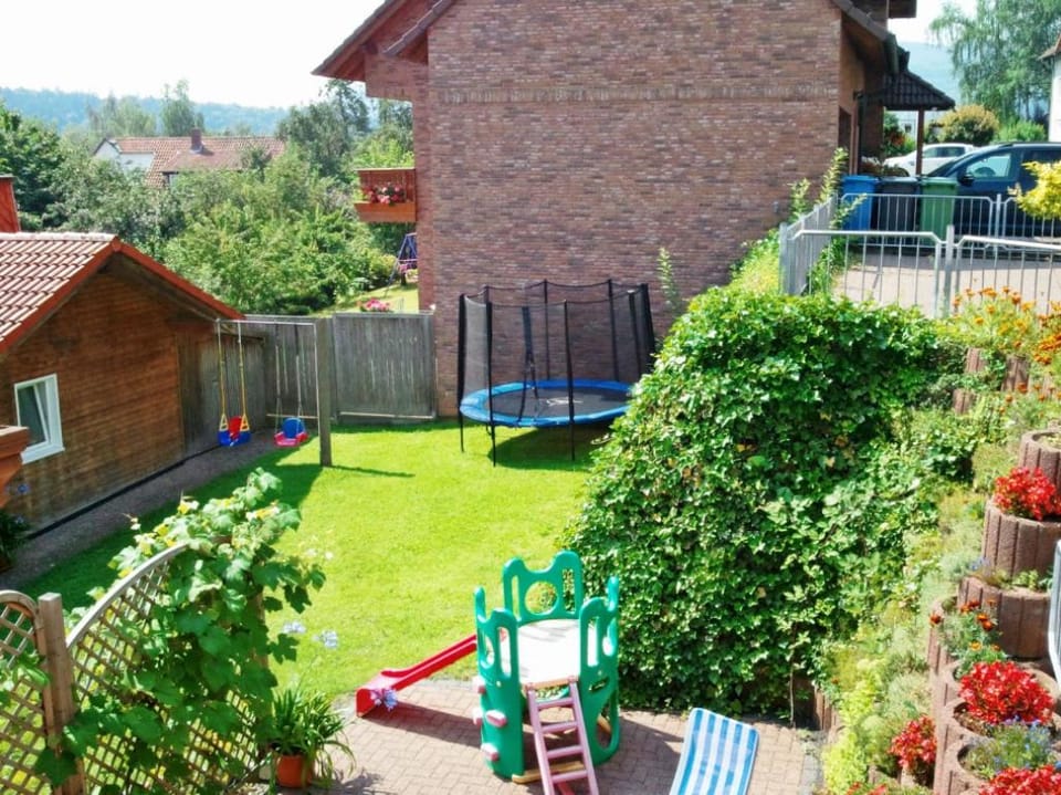 Patio, Spring, Day, Children play ground, Garden, Garden view