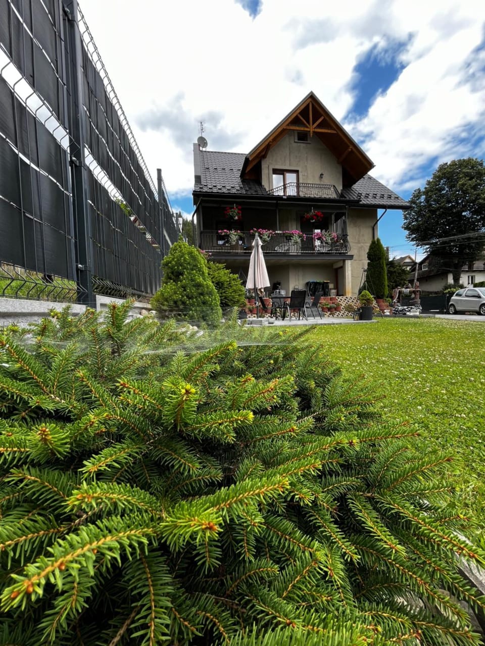 Property building, Garden view