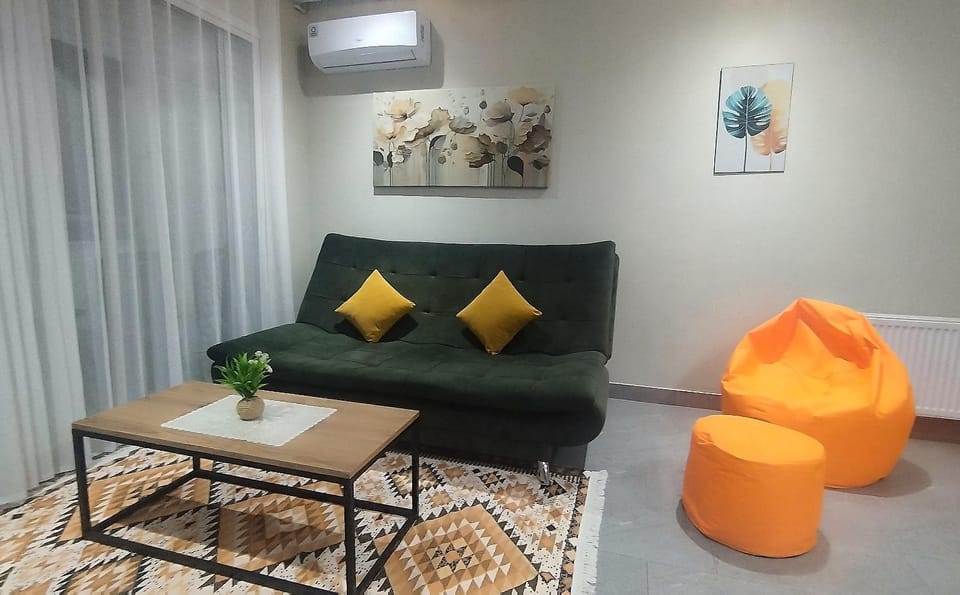 Living room, Seating area, air conditioner