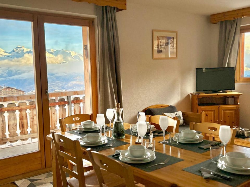 Appartamento Pracondu, ski-in ski-out, con vista sulle alpi Apartment in Nendaz