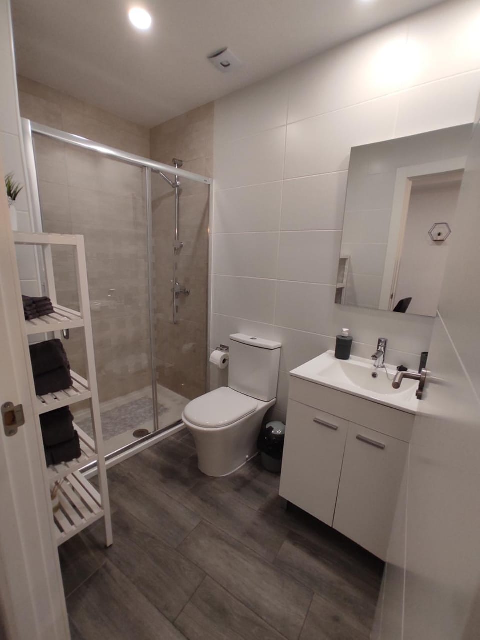 Shower, Toilet, Bathroom, towels