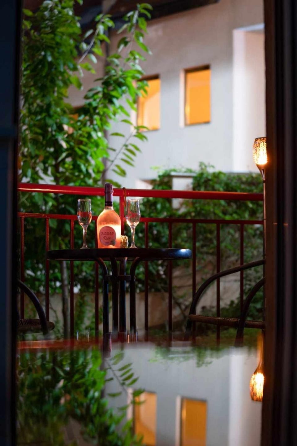 Night, Balcony/Terrace, Garden view