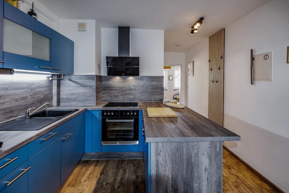 Kitchen or kitchenette, dishwasher, oven, stove