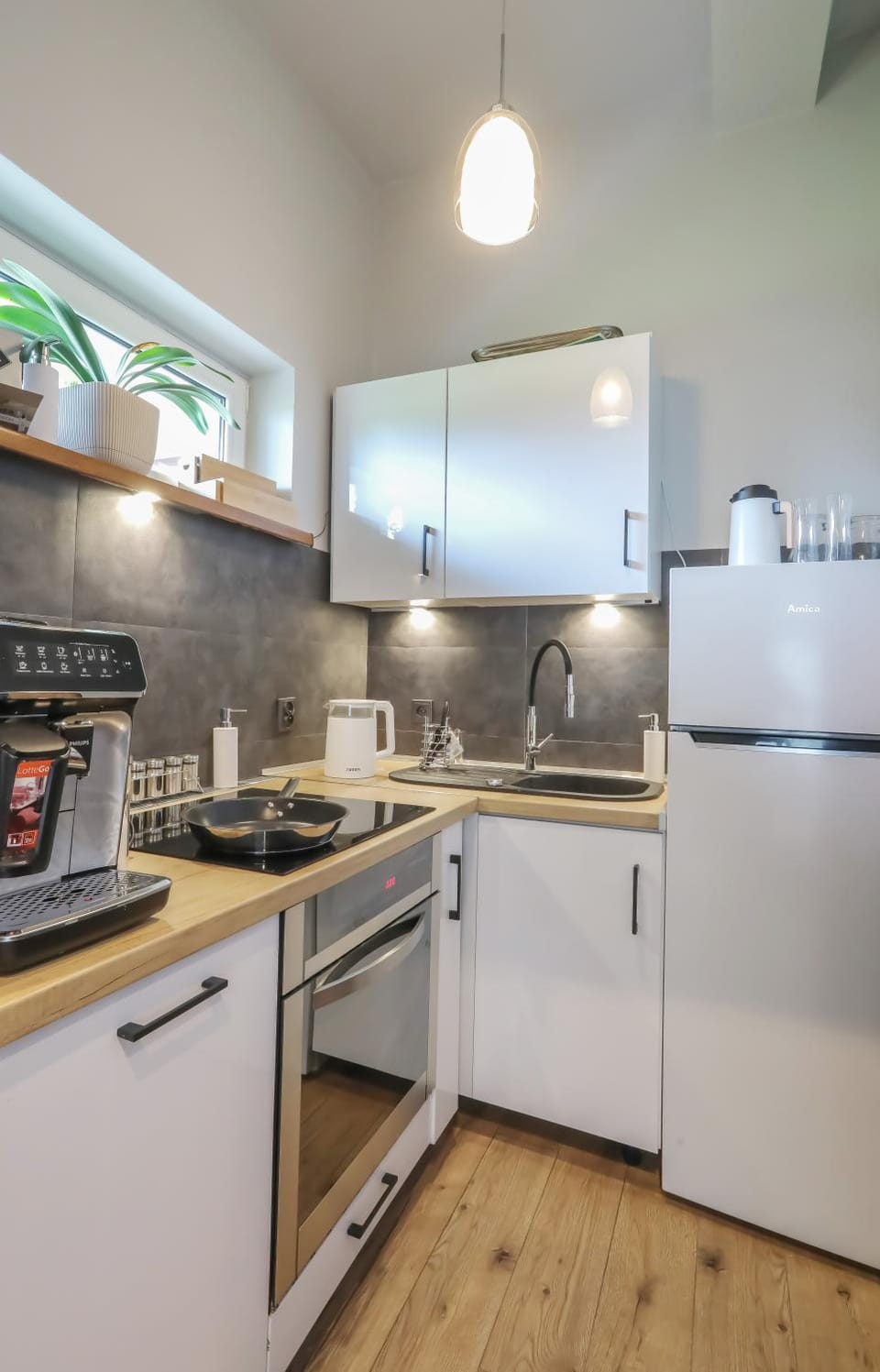 Coffee/tea facilities, Kitchen or kitchenette, dishwasher, stove
