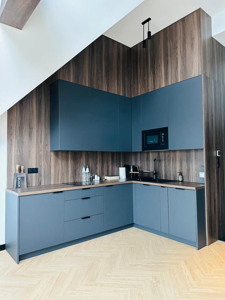 Kitchen or kitchenette, minibar, stove