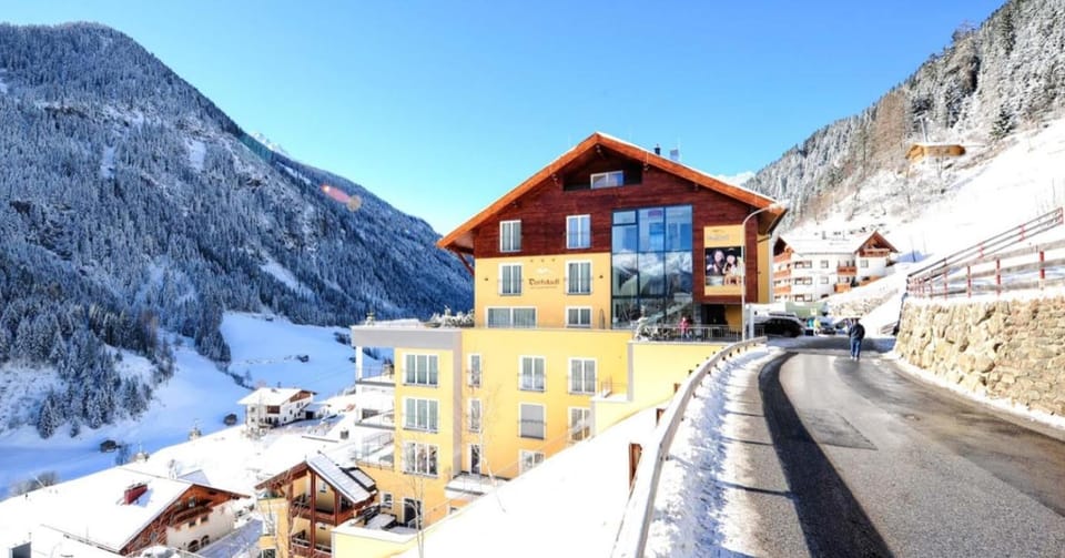 Property building, Winter, Mountain view