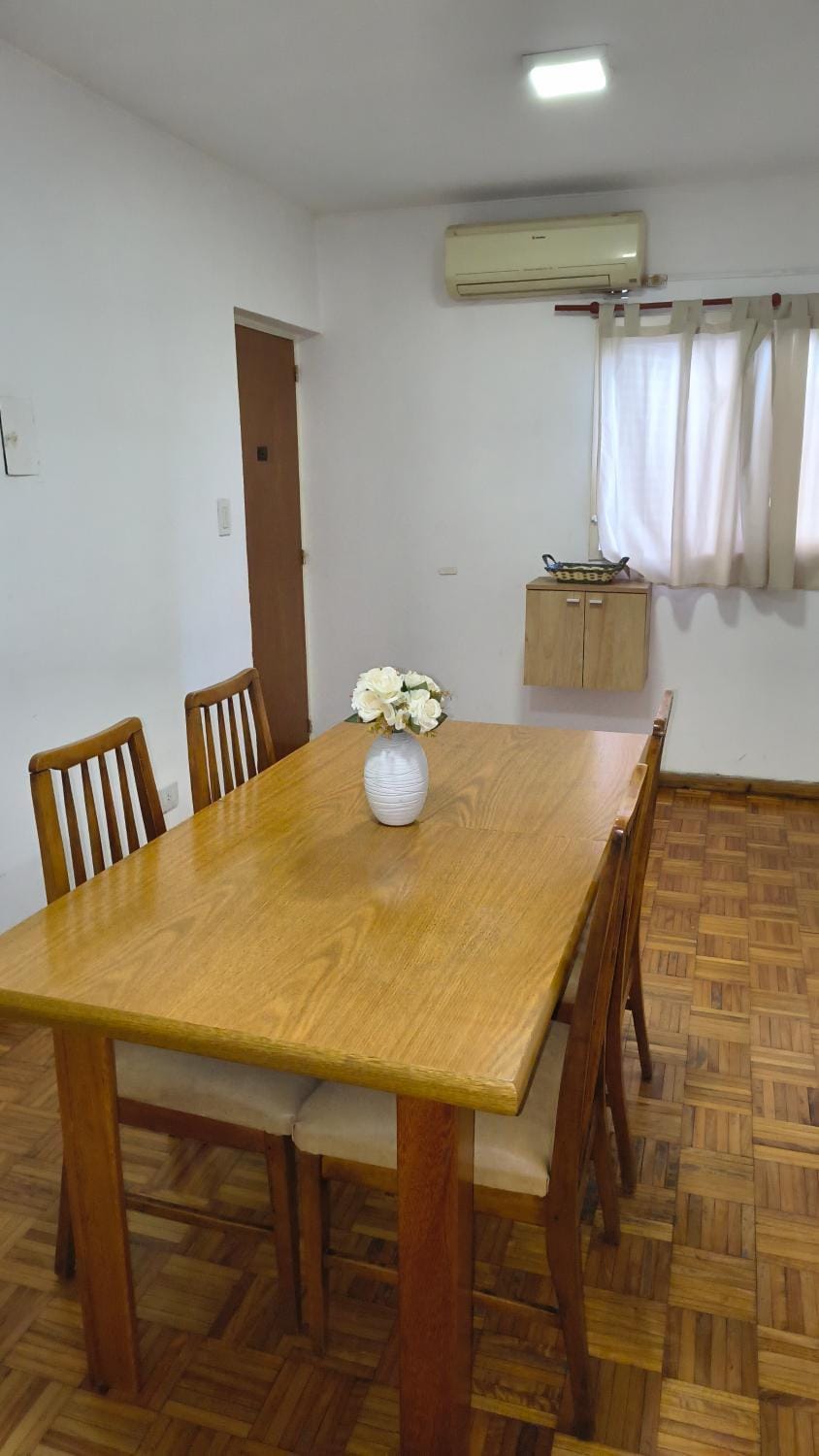 Dining area, air conditioner