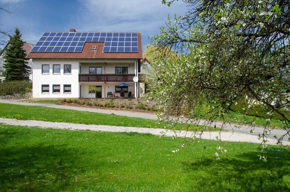Property building, Spring, Day, Garden view