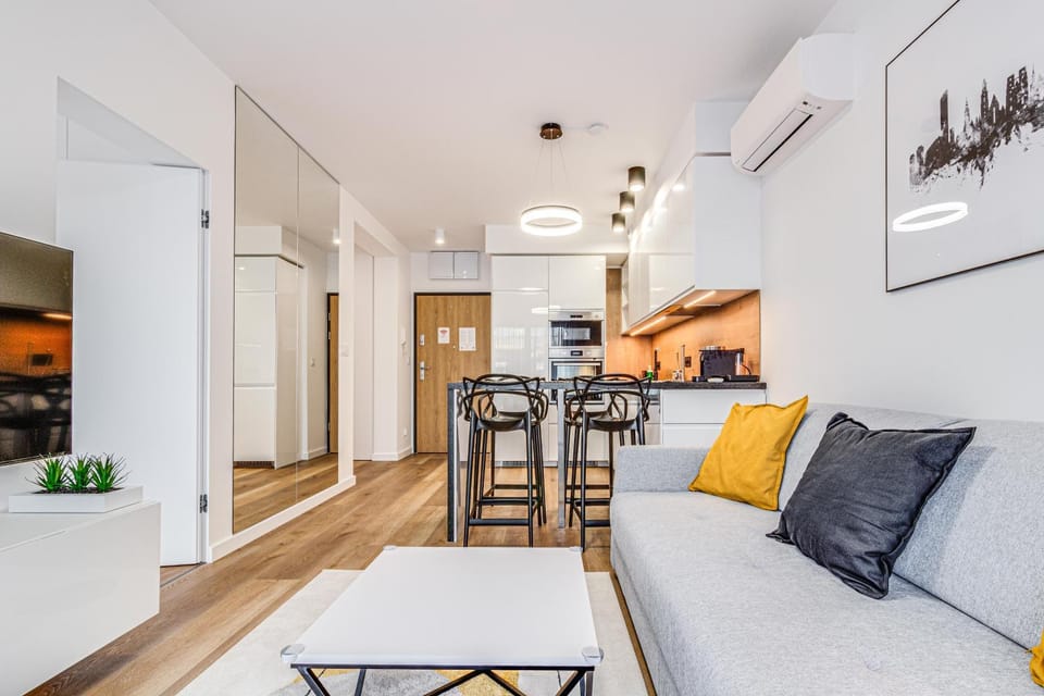 Living room, Seating area, Dining area, air conditioner
