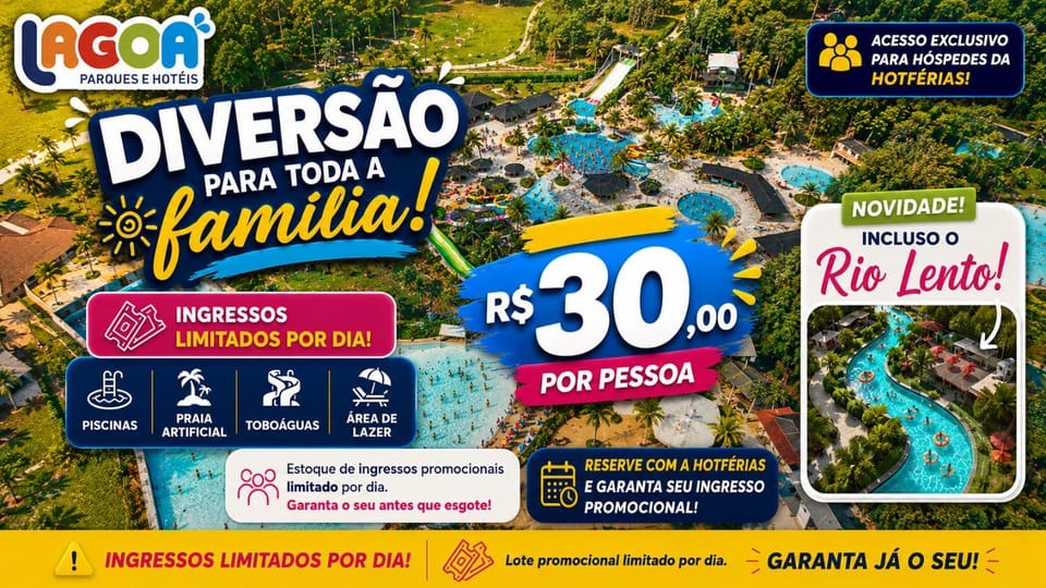 Flat Paradise com Piscinas Termais, próximo ao Shopping Singapura e ao Centro - HotFérias Apartment in State of Goiás