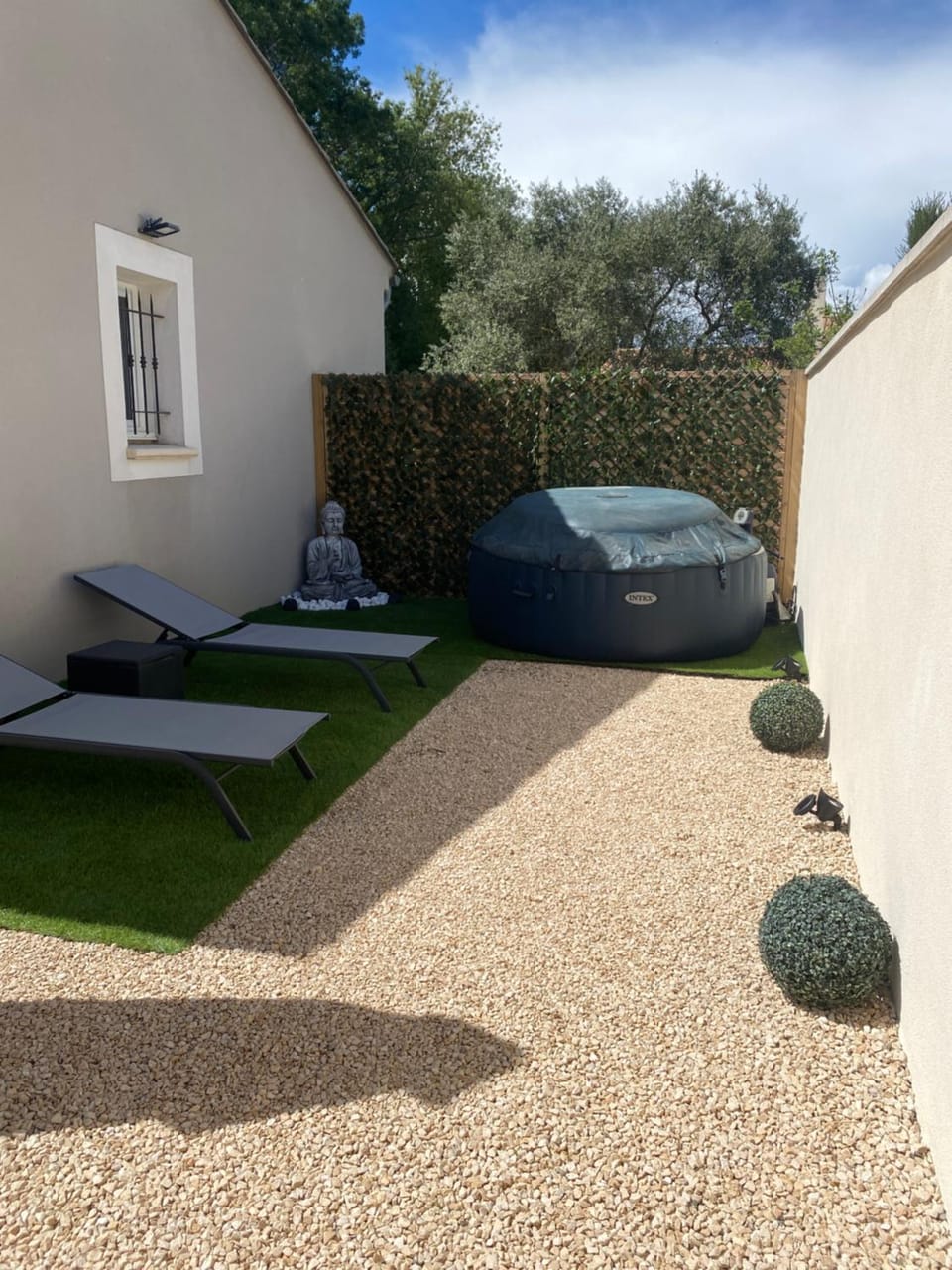 Garden, Hot Tub, Garden view, sunbed