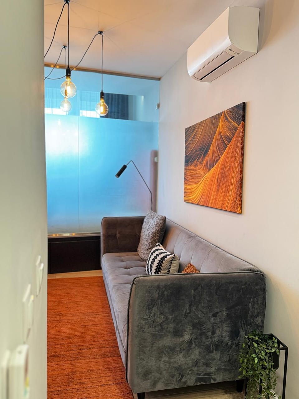 Living room, air conditioner