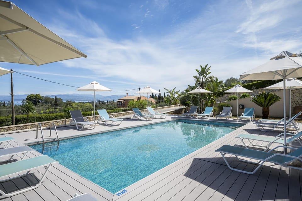 Natural landscape, Pool view, Swimming pool, sunbed