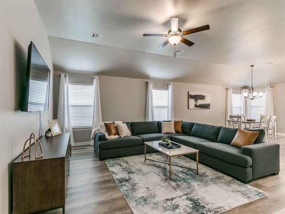 Living room, Evening entertainment, fireplace