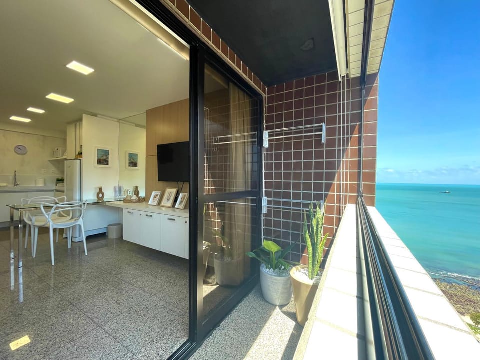 Day, Natural landscape, View (from property/room), Balcony/Terrace, Kitchen or kitchenette, Dining area, Sea view, minibar