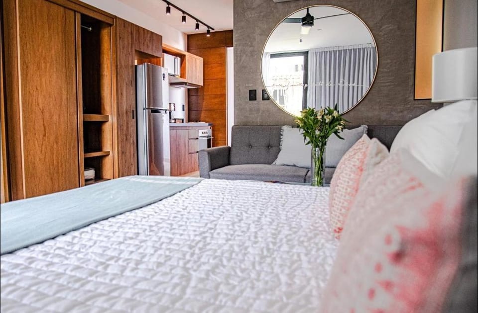 Bed, Living room, Photo of the whole room