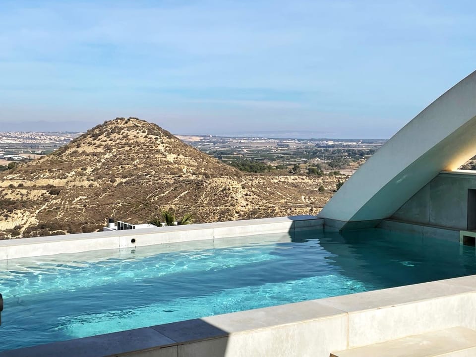 Day, Natural landscape, Mountain view, Swimming pool, Swimming pool