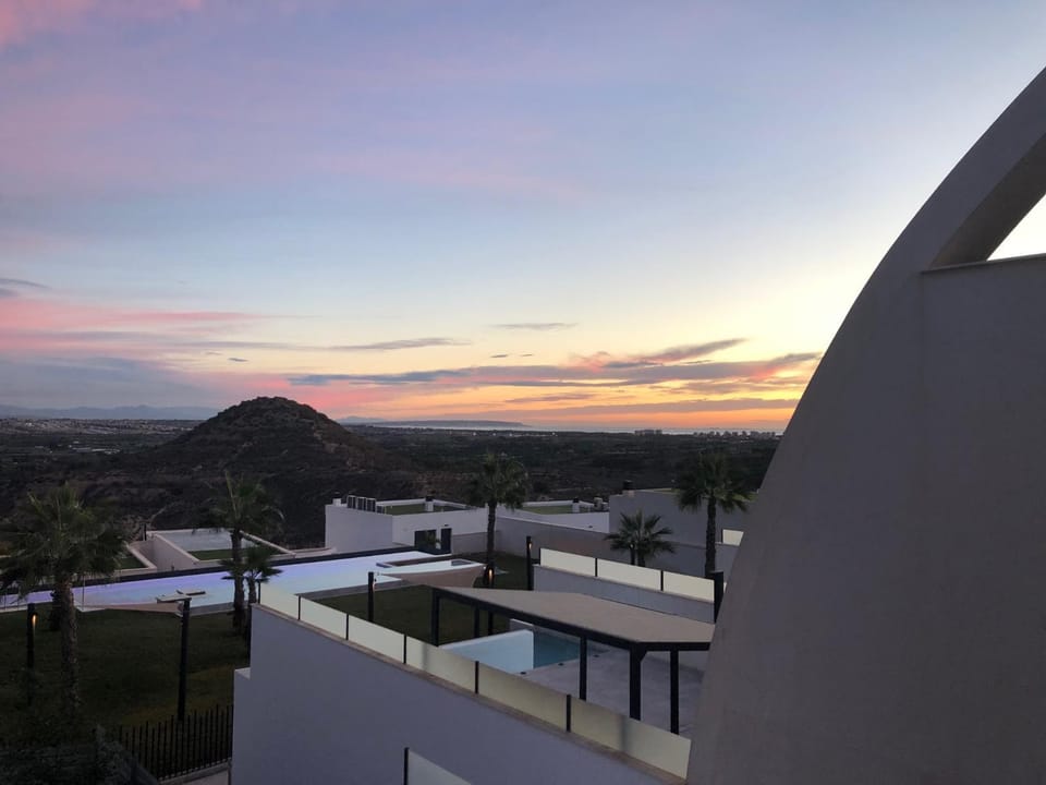 Mountain view, Sunset