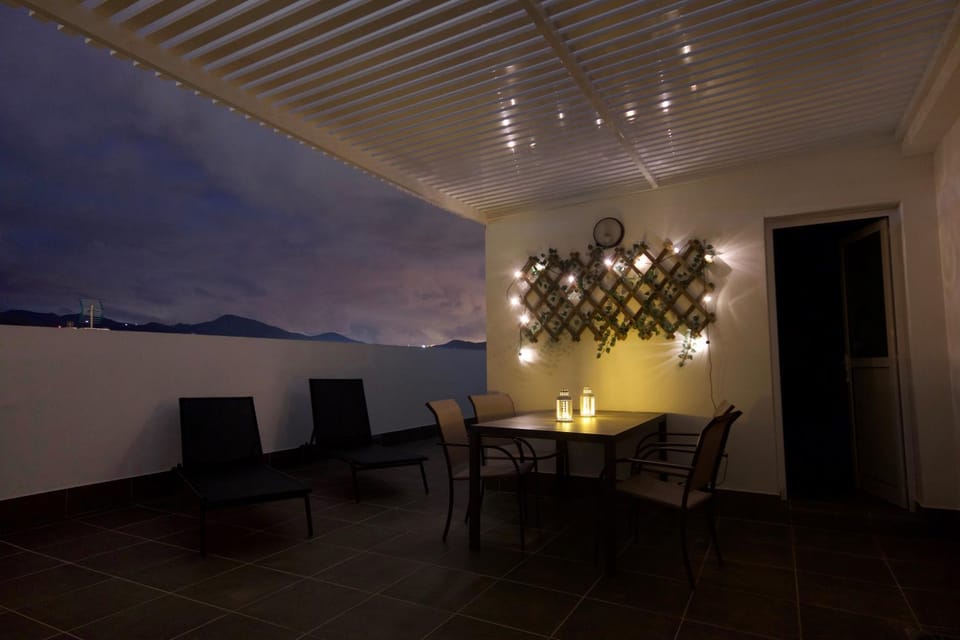 Night, Balcony/Terrace, Dining area