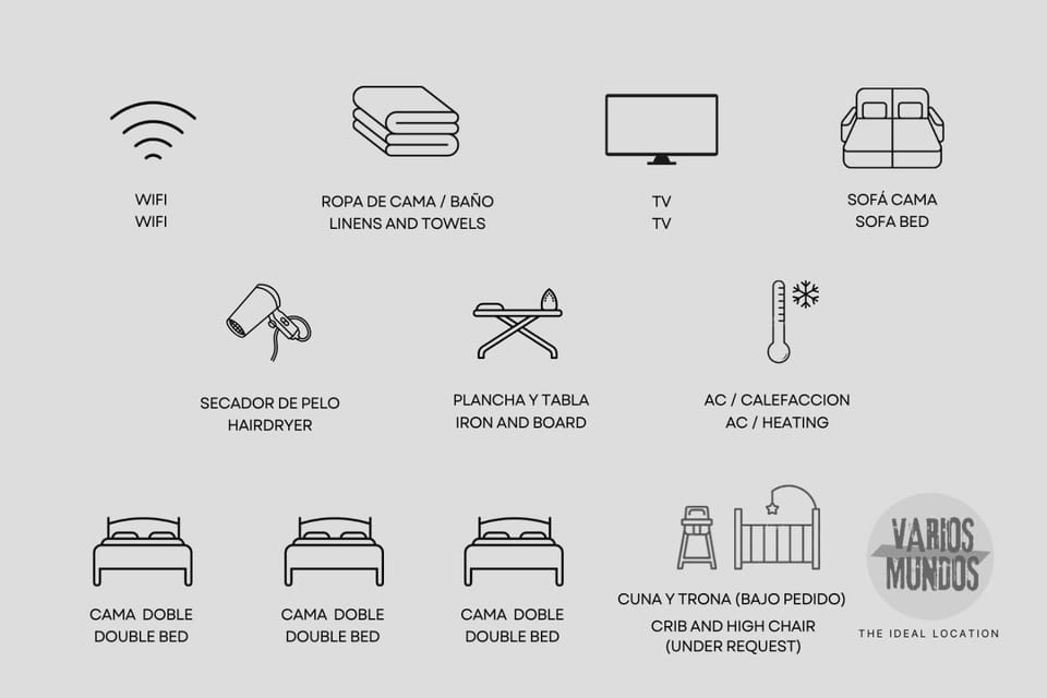TV and multimedia, hair dryier, air conditioner