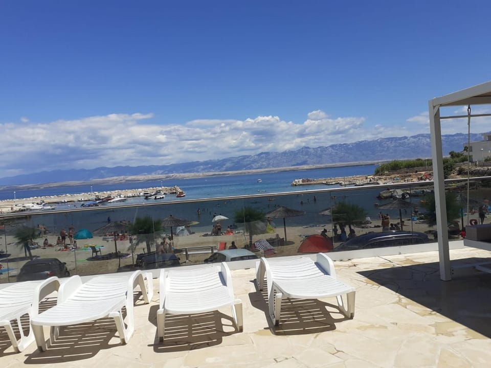 Beach, Sea view, sunbed