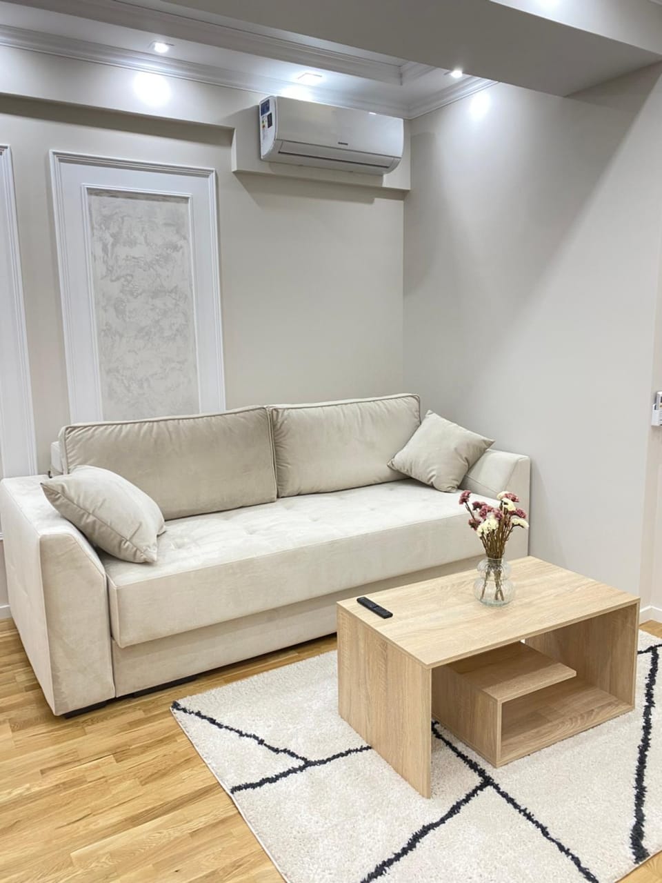 Living room, Seating area, air conditioner
