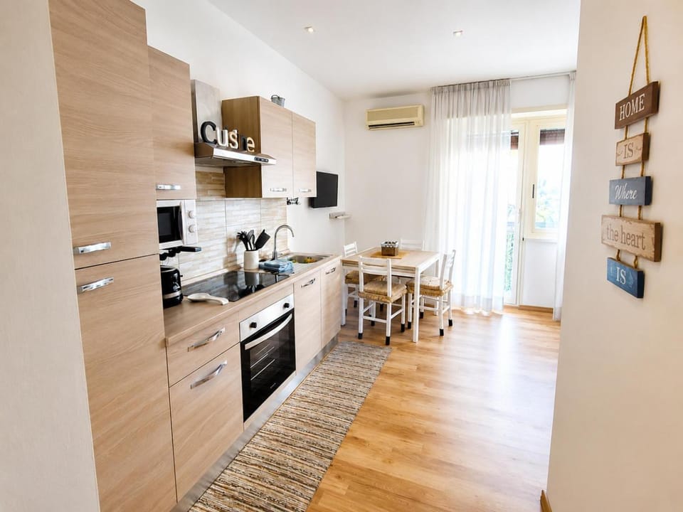 Living room, kitchen
