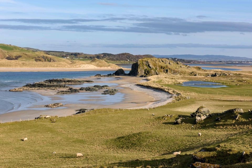 Natural landscape, Beach, Mountain view, Sea view