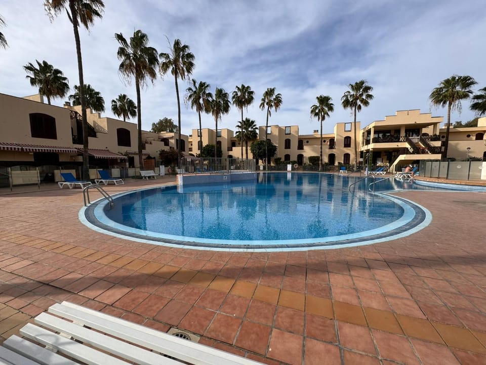 Property building, Pool view, Swimming pool, sunbed