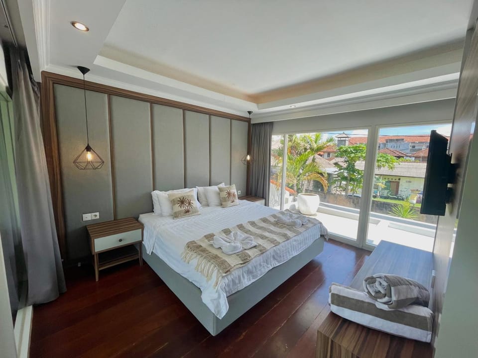 Bed, View (from property/room), Balcony/Terrace, Photo of the whole room, Bedroom, towels