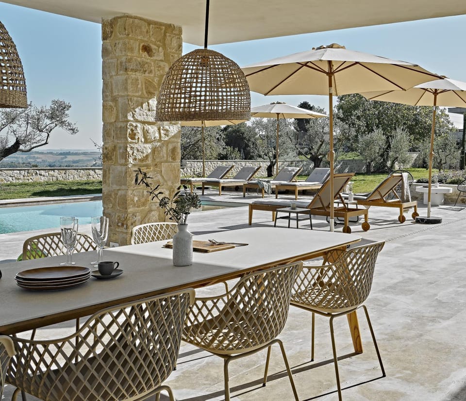 Patio, Living room, Dining area, Pool view, Swimming pool, sunbed