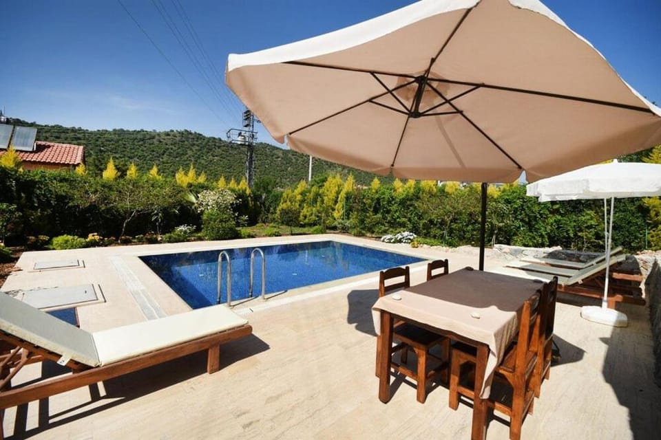 Patio, Natural landscape, Garden, Garden view, Mountain view, Pool view, Swimming pool, sunbed