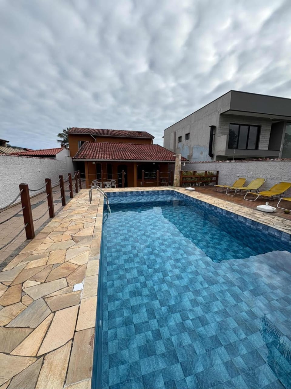 Property building, Pool view, Swimming pool, sunbed