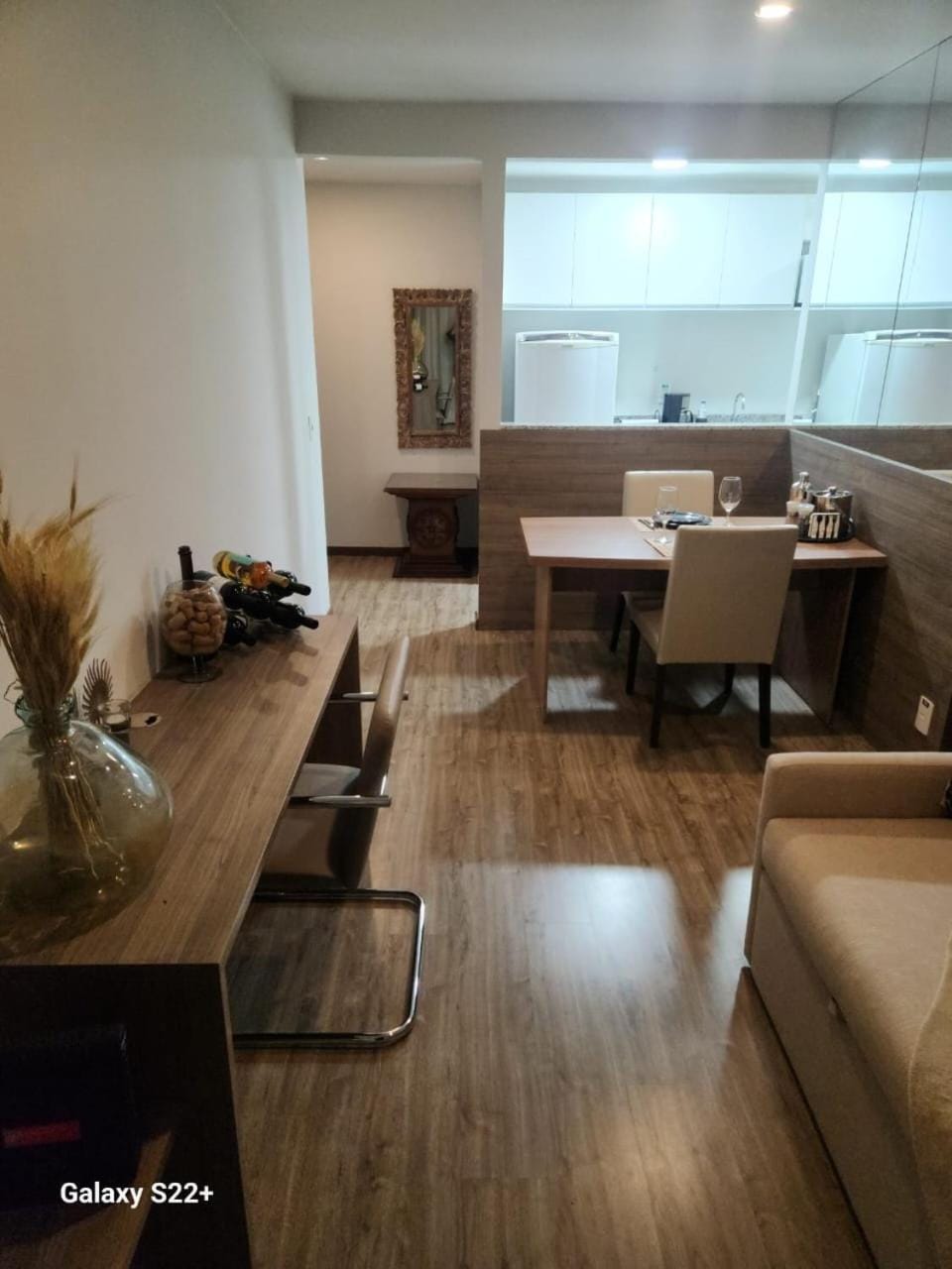Living room, Dining area, hair dresser