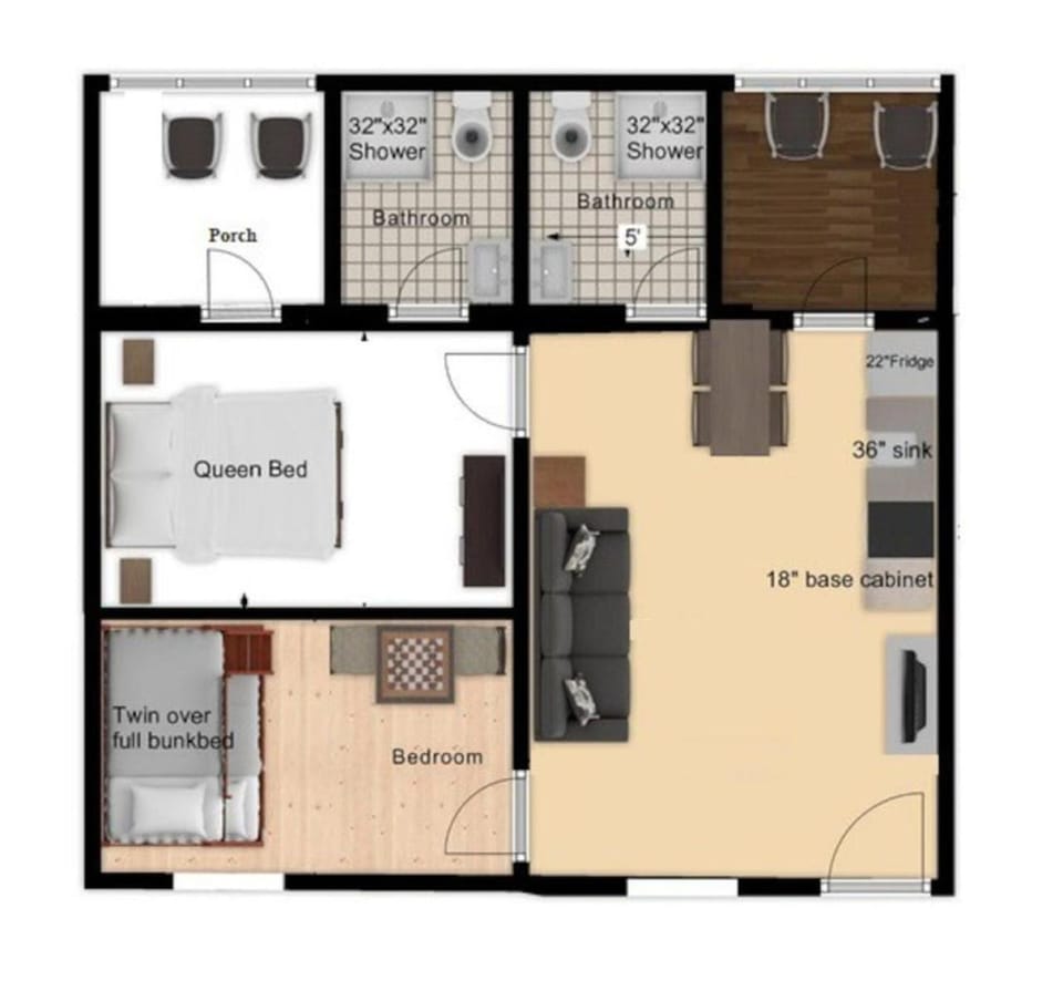 Squam Waterfront 2 bed 2 bath (Suite 3) House in Ashland