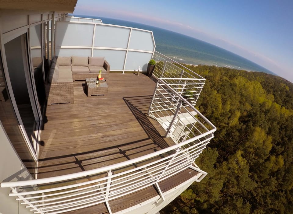 View (from property/room), Balcony/Terrace, Sea view