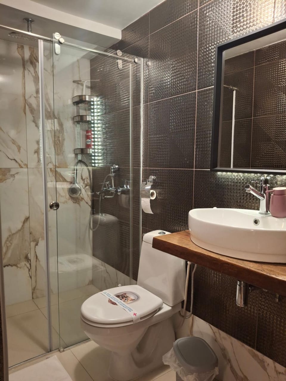 Bathroom, towels