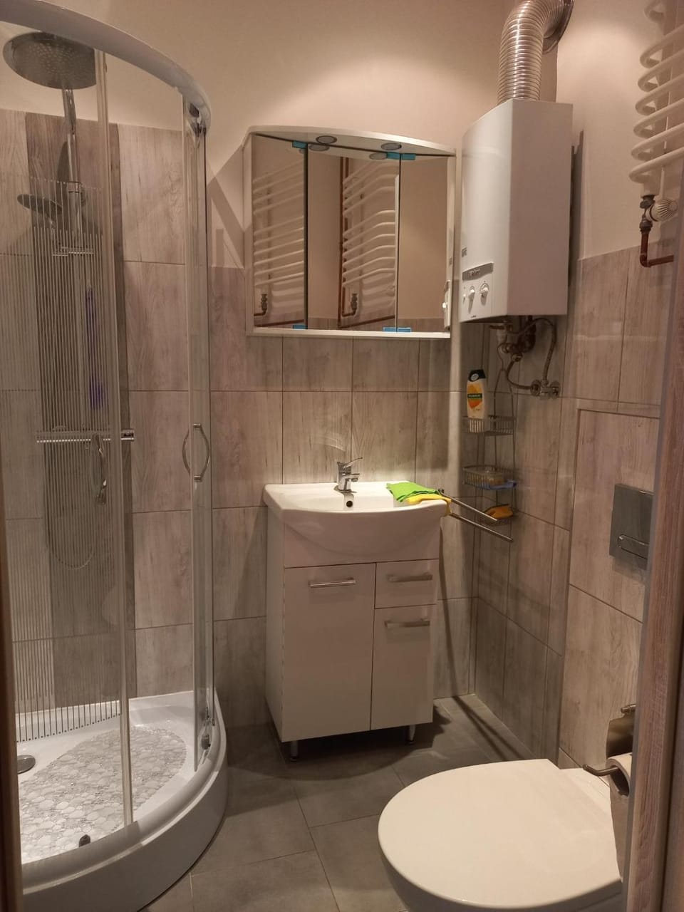 Shower, Toilet, Bathroom, towels