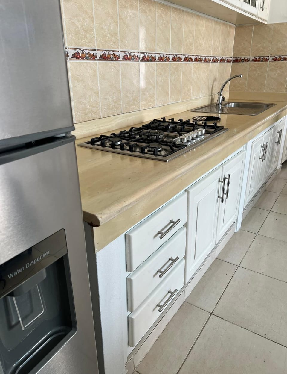 Kitchen or kitchenette, minibar, stove