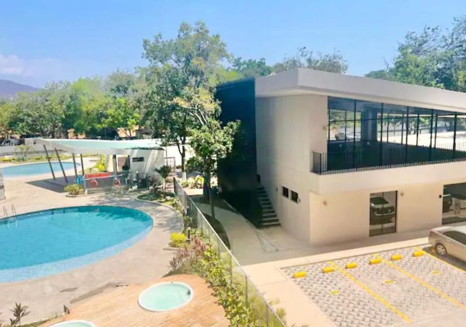 Property building, Natural landscape, Pool view